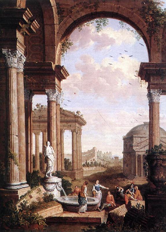 COCK, Paul de Landscape with Roman Ruins